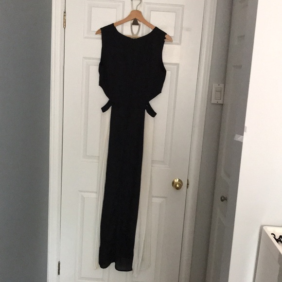 Formal Long Black and White Dress - Picture 2 of 2